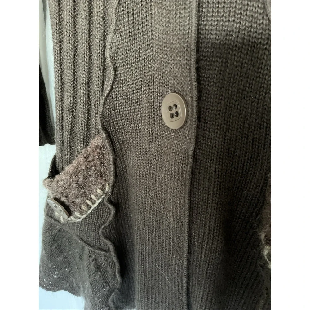 Monroe & Maine Ladies Duster Long Cardigan Size S Acrylic/Wool/Mohair Unusual